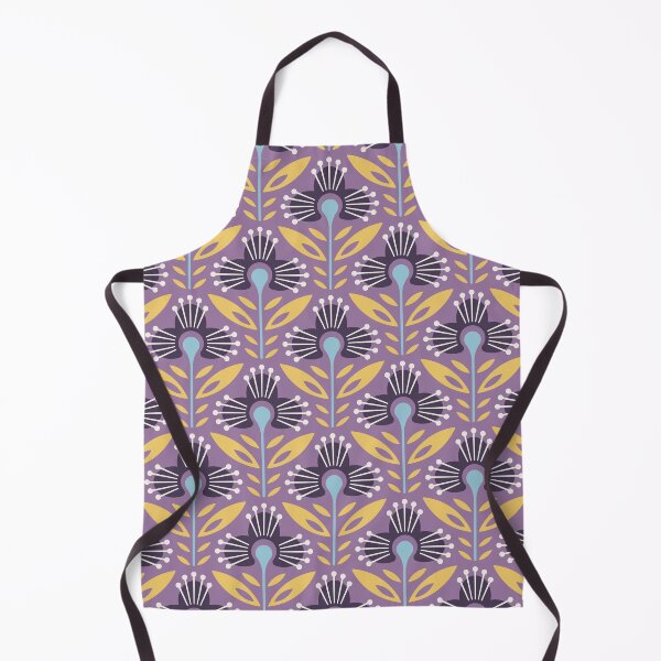Item preview, KF 0083 D - Vintage Retro Flower 70s Modern Geometric Floral Pattern designed and sold by KhakiFinch.