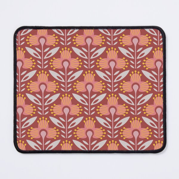 Item preview, KF 0083 E - Vintage Retro Flower 70s Modern Geometric Floral Pattern designed and sold by KhakiFinch.