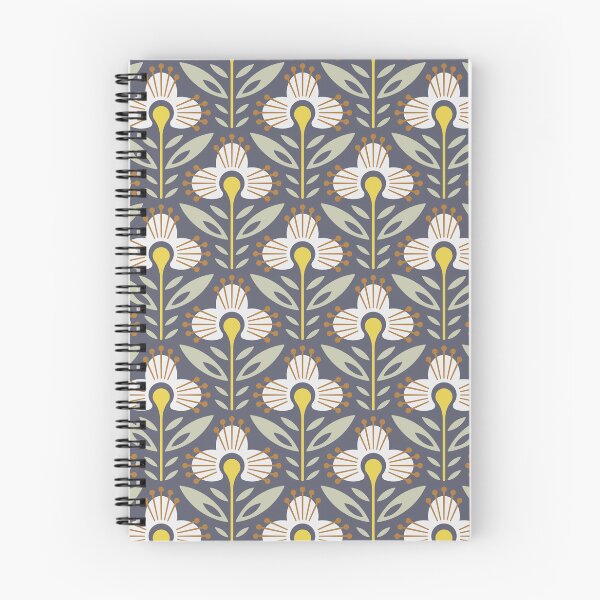 Item preview, KF 0083 F - Vintage Retro Flower 70s Modern Geometric Floral Pattern designed and sold by KhakiFinch.