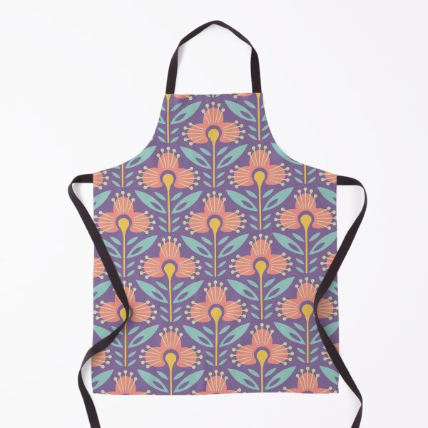 Item preview, KF 0083 H - Vintage Retro Flower 70s Modern Geometric Floral Pattern designed and sold by KhakiFinch.