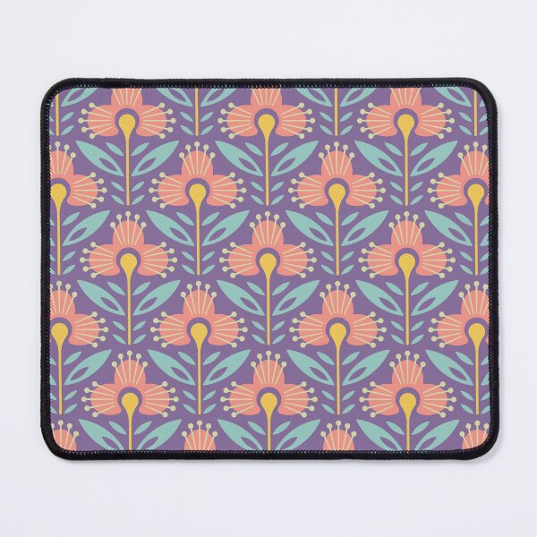 Item preview, KF 0083 H - Vintage Retro Flower 70s Modern Geometric Floral Pattern designed and sold by KhakiFinch.