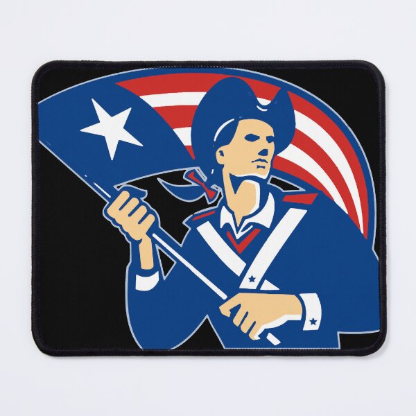 Item preview, American Patriot Minuteman With Flag Retro designed and sold by stockal-fredia.