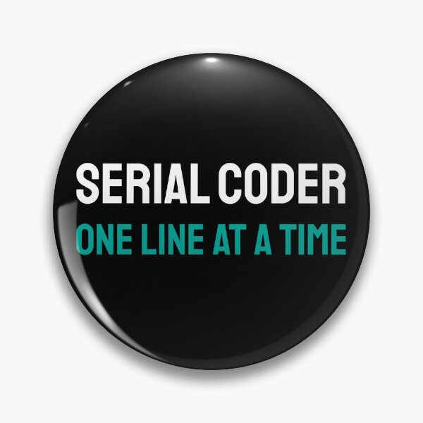 Item preview, Serial coder: one line at a time | programming is fun designed and sold by twisted-dot.