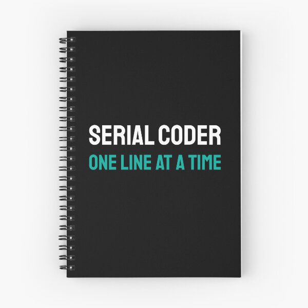 Item preview, Serial coder: one line at a time | programming is fun designed and sold by twisted-dot.