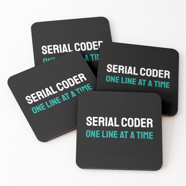 Item preview, Serial coder: one line at a time | programming is fun designed and sold by twisted-dot.