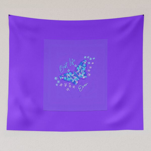 Item preview, Purple Best Life Ever Butterfly Diagonal designed and sold by IvaRenee.