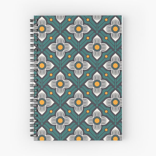 Item preview, KF 0084 F - Vintage Retro Flower 70s Modern Geometric Floral Pattern designed and sold by KhakiFinch.
