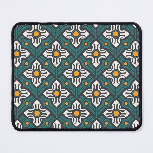 Item preview, KF 0084 F - Vintage Retro Flower 70s Modern Geometric Floral Pattern designed and sold by KhakiFinch.