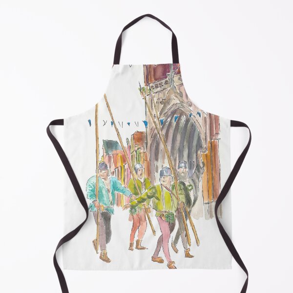 Item preview, Traveling Mercenaries passing St Martin Portal in Landshut Old Town designed and sold by artshop77.