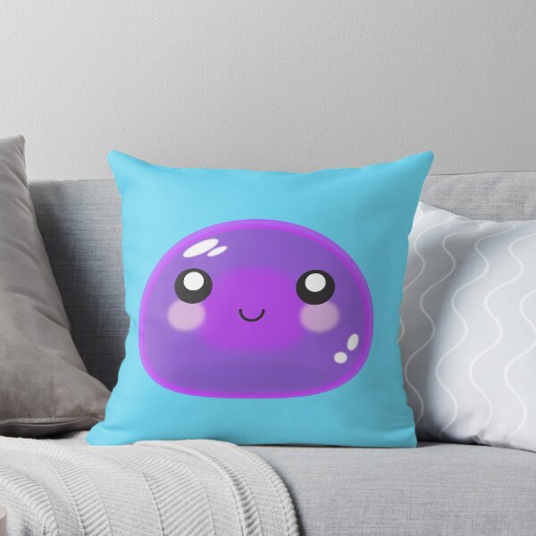 Item preview, Cute Purple Slime On A Blue Background designed and sold by SaveUrSoap.