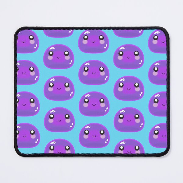 Item preview, Cute Purple Slime On A Blue Background designed and sold by SaveUrSoap.
