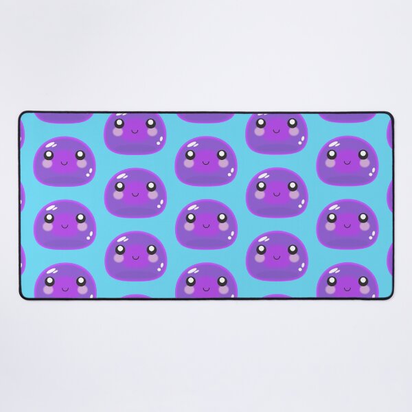 Item preview, Cute Purple Slime On A Blue Background designed and sold by SaveUrSoap.