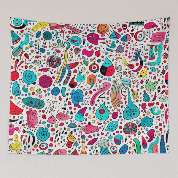 Item preview, Colorful scribble symphony designed and sold by miss-keysmash.