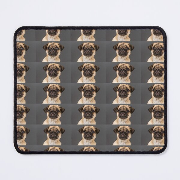 Item preview, Portrait of fawn-colored Pug puppy with black face markings designed and sold by bailey-cooper.