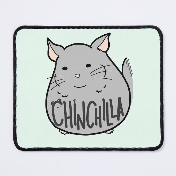 Item preview, Simple Gray Chinchilla Cute Funny Meme Logo Art designed and sold by Marinaaa010.