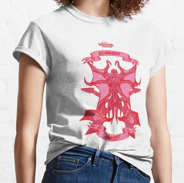 Item preview, STRANGER THINGS 4: DEMOBAT HUNTER (WHITE TSHIRT) GRUNGE STYLE designed and sold by FunGangStore.