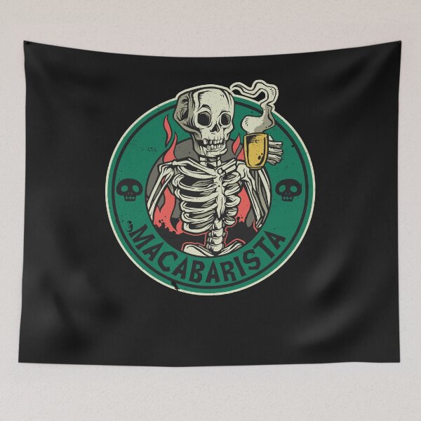 Item preview, Macabarista - Macabre Barista Coffee designed and sold by ChrisFeil.