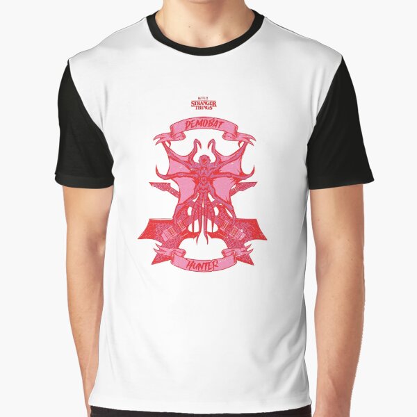 Item preview, STRANGER THINGS 4: DEMOBAT HUNTER (WHITE TSHIRT) GRUNGE STYLE designed and sold by FunGangStore.