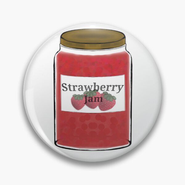 Item preview, Strawberry jam mason jar designed and sold by Budibabe.