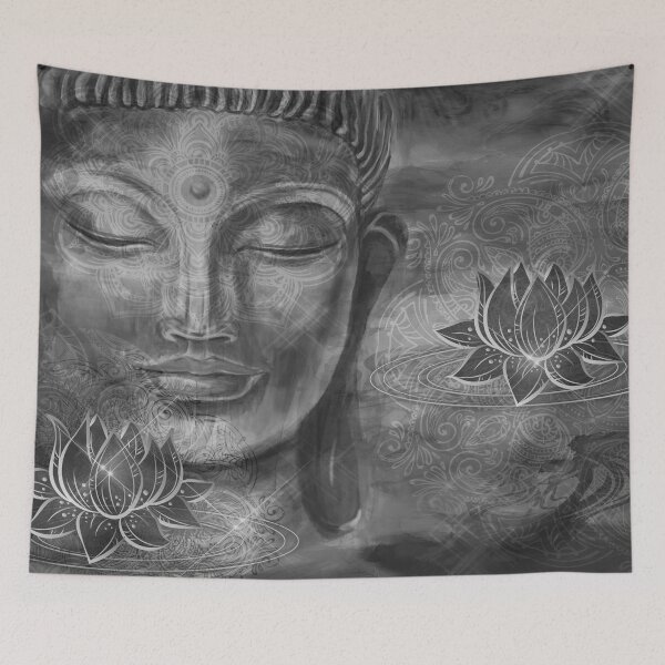 Item preview, Buddha B&W 2 designed and sold by christineiris.