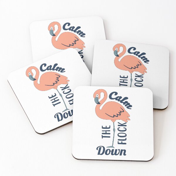 Item preview, Calm the flock down flamingo designed and sold by captainhobbyist.