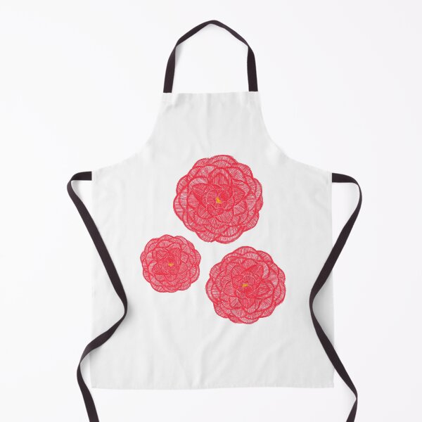 Item preview, Cute floral red camellia flower print sticker designed and sold by LidianeIlustra.
