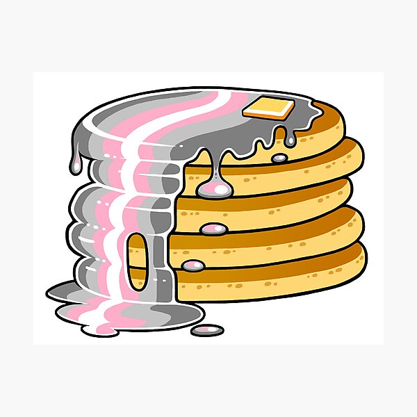 Item preview, Demigirl Pride Pancakes LGBT designed and sold by flannmoriath.