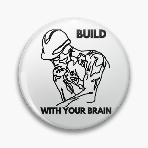 Item preview, Build With Your Brain - Motivation T-shirts designed and sold by SavvySeller.
