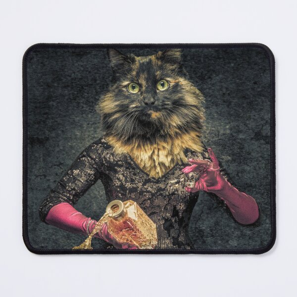 Item preview, Portrait of anthropomorphic tortoiseshell cat with a woman's body designed and sold by bailey-cooper.