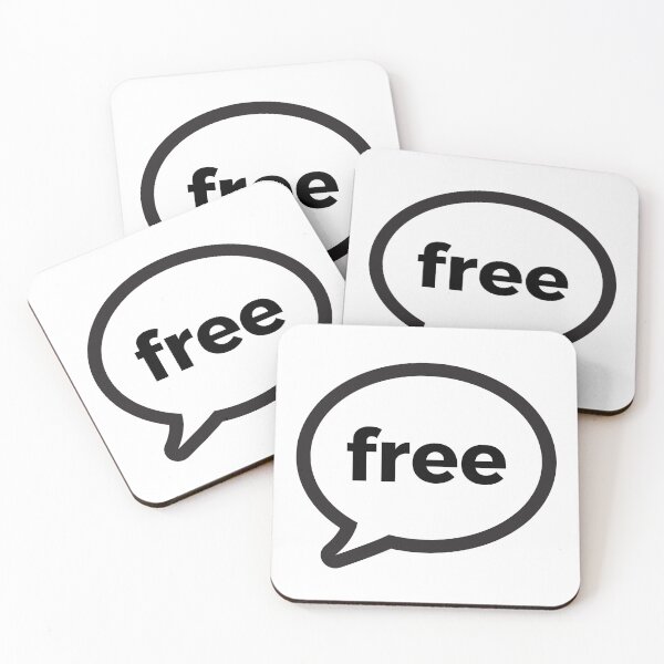 Item preview, Free Speech Black designed and sold by freethoughtuk.