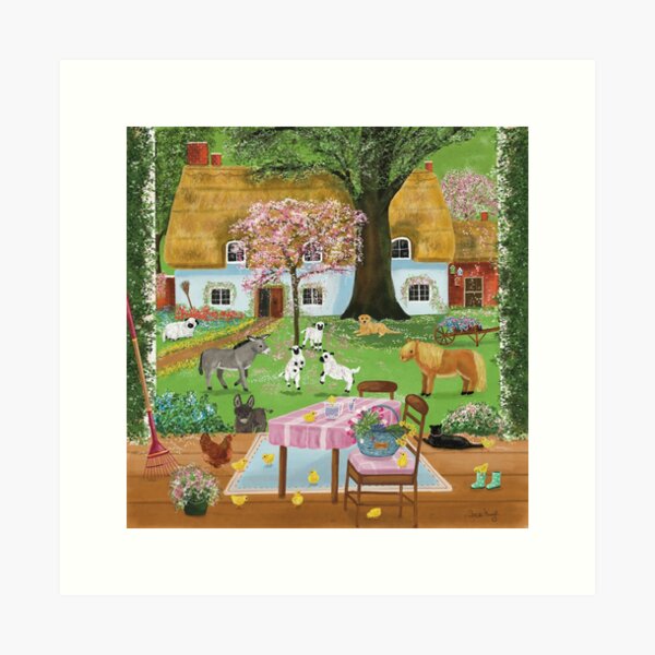 Spring animals (Please read my own description, before you buy an art print, poster or canvas print) Art Print