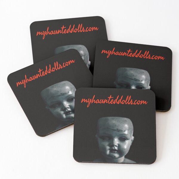 Item preview, My Haunted Dolls logo + doll head transparent image designed and sold by Kevin Cain.