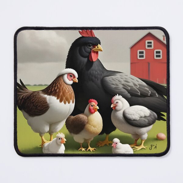 Item preview, Barnyard Chickens designed and sold by JFox-Ai.