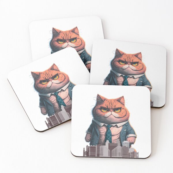 Item preview, Grumpie business cat - Astro Color | Funny cat merch designed and sold by MaFleiva.