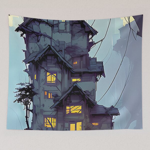 Item preview, Haunted House - Inkpunk designed and sold by CyberInc.