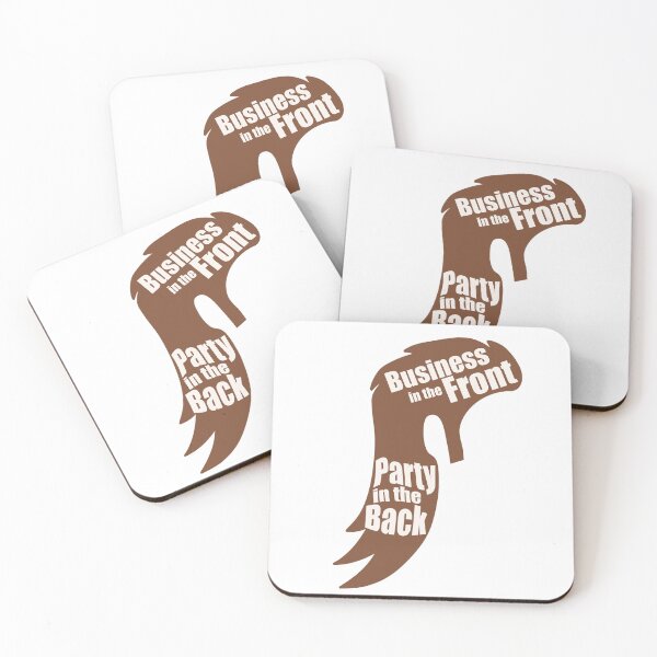 Item preview, Mullet - Business in the Front, Party in the Back (brown white) designed and sold by MamaMaeFlower.