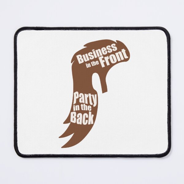 Item preview, Mullet - Business in the Front, Party in the Back (brown white) designed and sold by MamaMaeFlower.