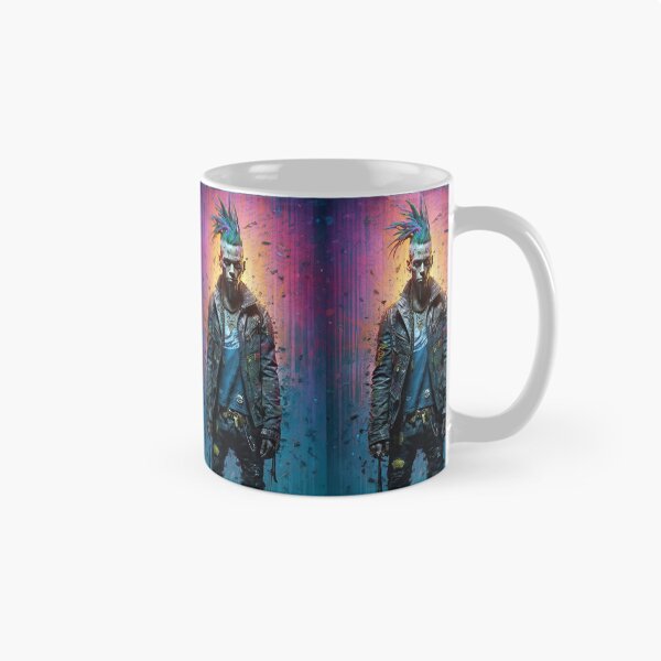 Item preview, Flowerpunk Portrait - Eclectic Style with Cyberpunk and Punk Rock Elements designed and sold by Piotrek0001.
