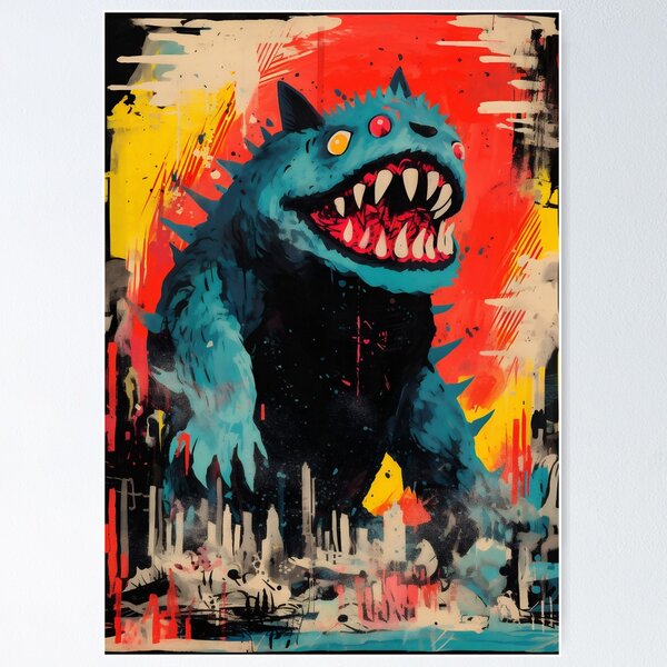Item preview, Kaiju - Graffiti Art No 1 designed and sold by 10PM STUDIOS.