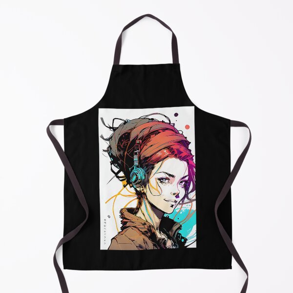 Item preview, Woman with Headphones - Inkpunk designed and sold by CyberInc.
