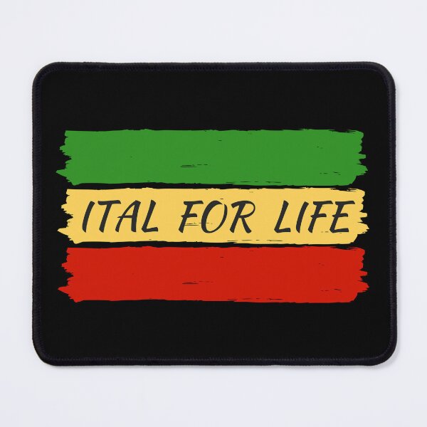 Item preview, Rasta Ital For Life Vegan Clean Food Vegetarian designed and sold by StoneCrowDesign.