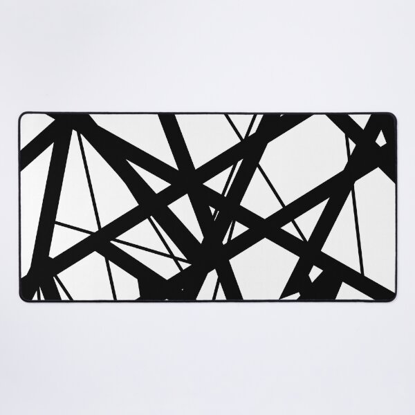 Aperçu de l'œuvre EVH : design authentique à rayures noires et blanches (blanc pur) créée et vendue par leAnomis.