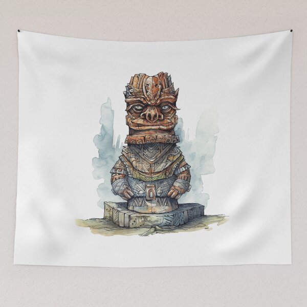 Item preview, Dark Tiki Watercolor 006 designed and sold by john-ki.