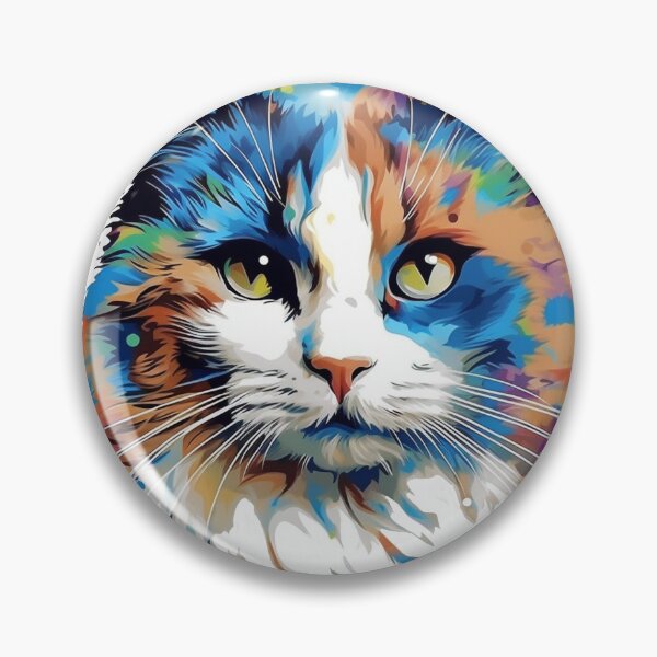 Artikelvorschau, Cat Art - Whisker Wonder in Abstract Style - Feline Creative Portrait entworfen und verkauft von DooodleGod.