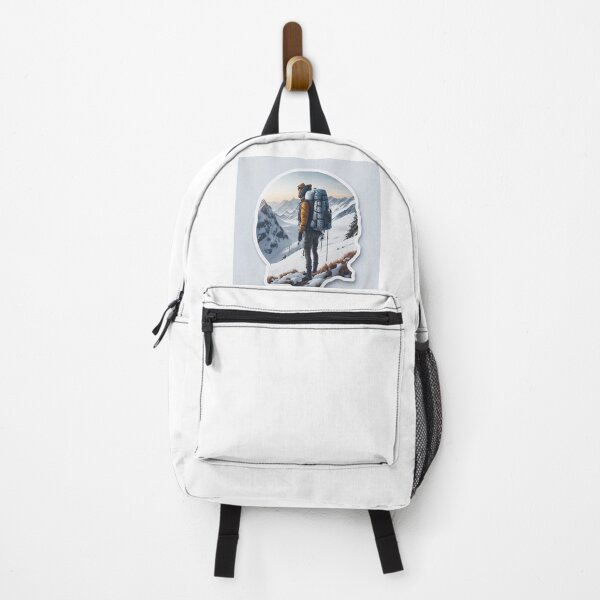 Item preview, snow hiker with backpack designed and sold by Navneet1202.