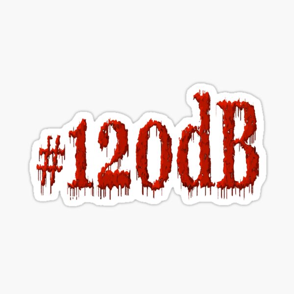 German born women's movement #120dB #01 Sticker