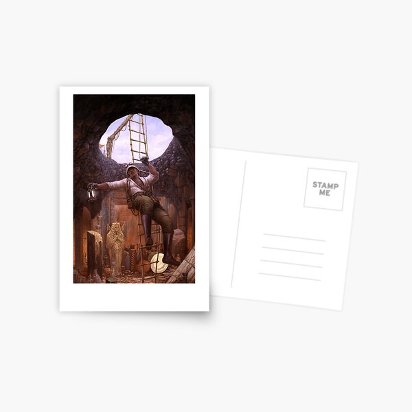 Steampunk Archaeologist Postcard