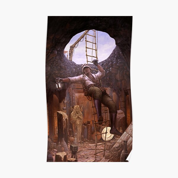 Steampunk Archaeologist Poster