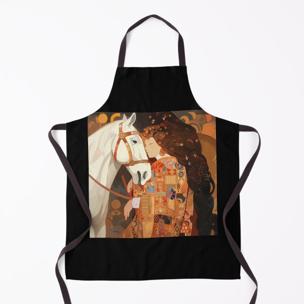 Item preview, Horses Whispers: A Tender Bond - Inspired by Klimt's The Kiss, The Kiss designed and sold by EmeraldeaArt.