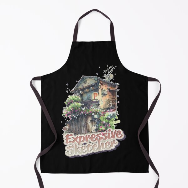 Artikelvorschau, Japanisches Haus mit Blumen, ausdrucksstarker Sketcher entworfen und verkauft von Albert Kiefer.